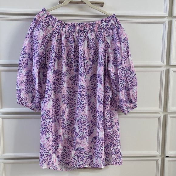 Vilebrequin Purple Floral Swim Coverup NWT - Picture 2 of 3